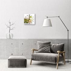 tulup.si Steklena kvadratna ura Milo spa 30x30 cm Črne kazalke
