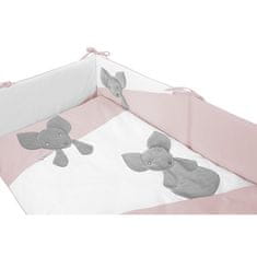 BELISIMA 5delna posteljnina Mouse 90/120 roza