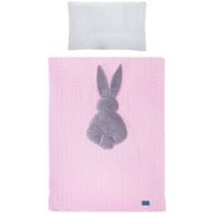 BELISIMA 6-delna posteljnina Rabbit 90/120 roza-siva