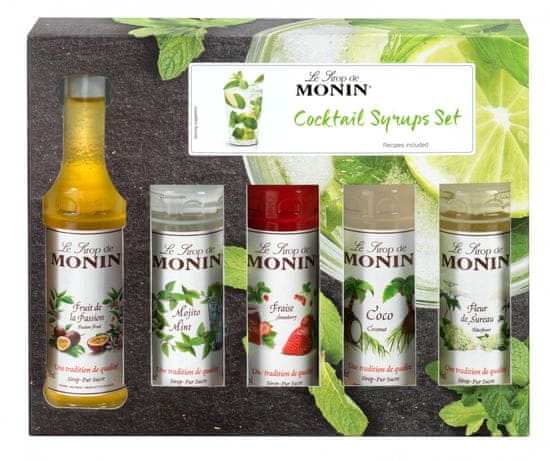 MONIN sirup Cocktail box MINI, 5 x 0,05 l