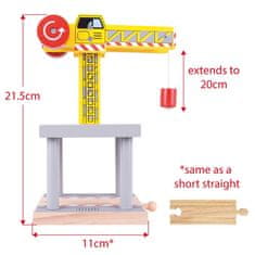 Bigjigs Rail Big Crane Yellow