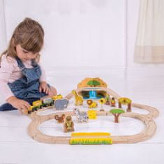 Bigjigs Rail Lesena proga za vlak Safari