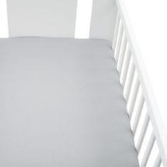 NEW BABY Prevleka za otroško posteljico 120x60 siva