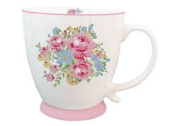 Isabelle Rose Porcelanasta skodelica Marie rose v nežno roza barvi 430 ml
