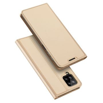 Dux Ducis Dux Ducis Skin Pro ovitek tipa knjige za Samsung Galaxy A22 4G zlat