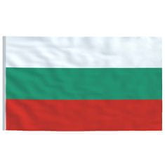 Vidaxl Zastava Bolgarije in aluminijast zastavni drog 4 m