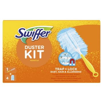 Swiffer komplet, 1 ročaj + 4 lovilci prahu