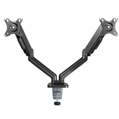 Uvi Desk VESA nosilec s plinsko vzmetjo za dva monitorja, od 43,18 cm (17) do 81,28 cm (32) (UVIDVGSDM) - odprta embalaža