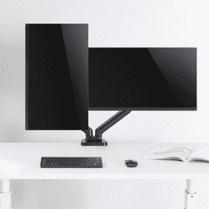 Uvi Desk VESA nosilec s plinsko vzmetjo za dva monitorja, od 43,18 cm (17) do 81,28 cm (32) (UVIDVGSDM) - odprta embalaža