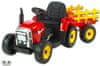 otroški električni avto Tractor Lite, rdeč