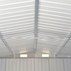 Vidaxl Vrtna lopa antracitna 257x779x181 cm pocinkano jeklo