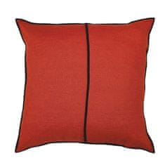 CASAMANCE Okrasna blazina LINEN 65 x 65 cm, oranžna sanguine