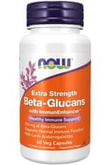 NOW Foods Beta glukani z ImmunEnhancer Extra, Extra Strength, 60 zeliščnih kapsul