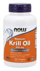 NOW Foods Krill Oil Neptune, 500 mg, 120 mehkih kapsul