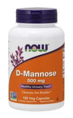 NOW Foods D-manoza, 500 mg, 120 zeliščnih kapsul