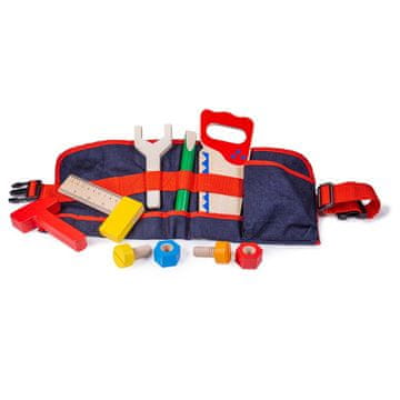 Bigjigs Toys Leseno orodje na rdečem pasu
