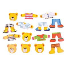 Bigjigs Toys Družina medvedov za oblačenje Puzzle