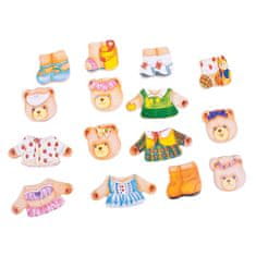 Bigjigs Toys Družina medvedov za oblačenje Puzzle
