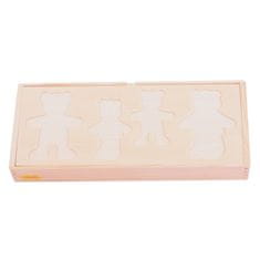 Bigjigs Toys Družina medvedov za oblačenje Puzzle