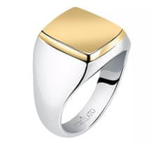 Morellato Brezčasen jekleni dvobarvni prstan Motown SALS622 (Obseg 63 mm)