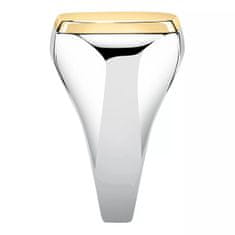 Morellato Brezčasen jekleni dvobarvni prstan Motown SALS622 (Obseg 63 mm)