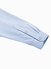 OMBRE Moška srajca z dolgimi rokavi Earls modra m