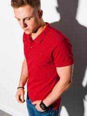 OMBRE Moška basic polo majica Douglas rdeča S