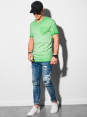 OMBRE Moška basic majica Peterin zelena M