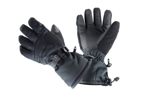 Cappa Racing Motoristične rokavice EVEREST, usnje/tekstil, dolge, črne