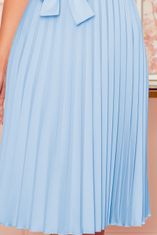Numoco Ženska mini obleka Lila svetlo modra XXL