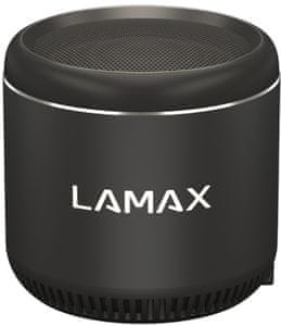brezžični zvočnik lamax sphere 2 mini 5 W moč v reži microSD bluetooth 5.1 doseg 10 m odličen zvok true wireless stereo funkcija za seznanjanje z drugim zvočnikom za povečanje moči majhne dimenzije