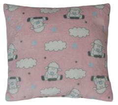 Blazina Cuddly - otroški motiv - 38x38 cm - Pink Sheep