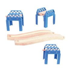 Bigjigs Rail Leseni tirni set Gradnja mostov