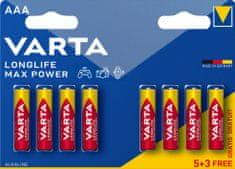 Varta baterije Longlife Max Power 5+3 AAA 4703101428, 5+3 kosov
