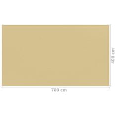 Vidaxl Preproga za šotor 400x700 cm bež