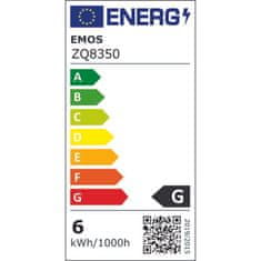 Emos LED žarnica ZQ8350 LED žarnica CLS MR16 5,5W GU10 WW toplo bela
