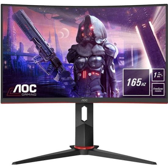 AOC C24G2U/BK FHD VA monitor, ukrivljen