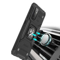 MG Ring Armor plastika ovitek za Samsung Galaxy A72 4G, modra