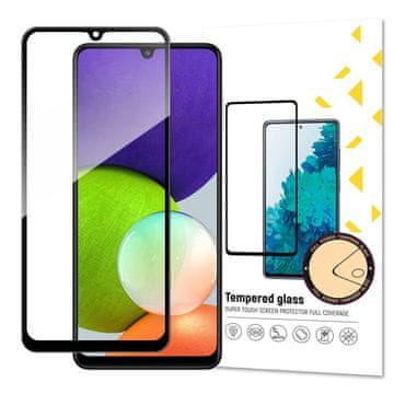 MG Full Glue Super Tough zaščitno steklo na Samsung Galaxy A22 4G, črna