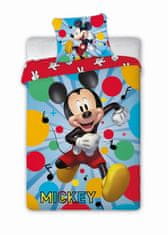 Zaparevrov Bombažno posteljno perilo, Mickey happy, 140 x 200 cm,