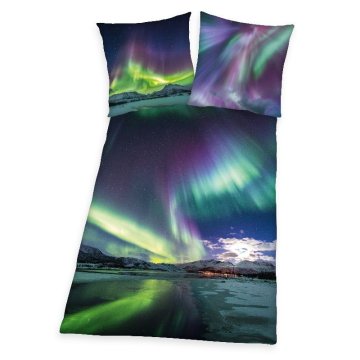 Zaparevrov Vključeno platno Aurora Borealis Bombaž, 140/200, 70/90 cm
