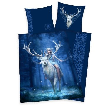 Zaparevrov Vključeno platno Anne Stokes Deer Cotton, 140/200, 70/90 cm