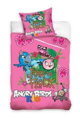 Carbotex Vključeno perilo Angry Birds Rio pink 140/200