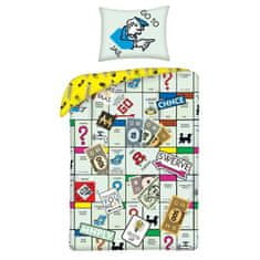 Halantex Bombažno posteljno perilo v vrečki Monopoly Go 140 x 200 cm
