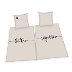 Herding Komplet posteljnine za dve postelji Better Together Bombaž, 140/200 cm