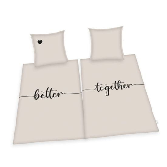 Herding Komplet posteljnine za dve postelji Better Together Bombaž, 140/200 cm