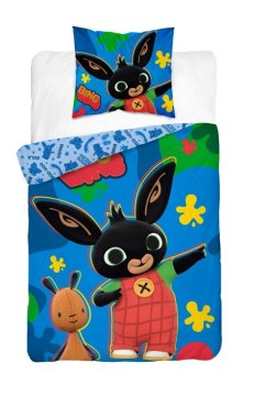 Zaparevrov Vključeno platno Bunny Bing blue Bombaž, 140/200, 70/80 cm