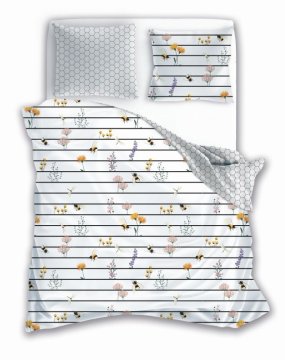 Faro Posteljno perilo Bees Cotton, 140/200, 70/90 cm