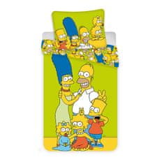 Jerry Fabrics Vključeno perilo Simpsons Family green 140/200, 70/90