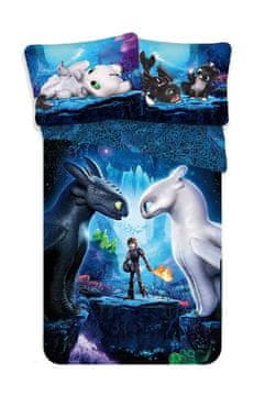 Zaparevrov JERRY FABRICS Vključeno platno Kako izuriti svojega zmaja 3 Bombaž, 140/200, 70/90 cm